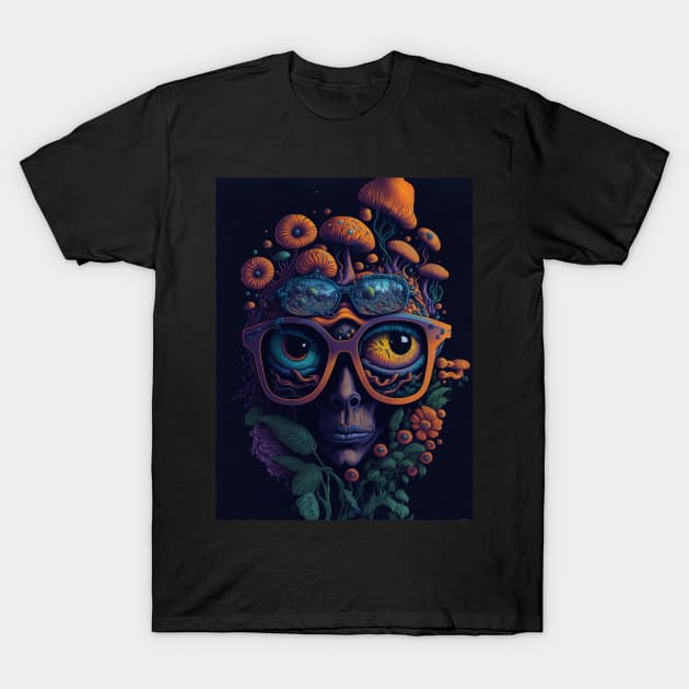 Psychedelic Shirt - Techno Organism - Catsondrugs.com - rave, edm, festival, techno, trippy, music, 90s rave, psychedelic, party, trance, rave music, rave krispies, rave flyer T-Shirt by catsondrugs.com